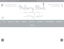 Tablet Screenshot of mulberry-blinds.com